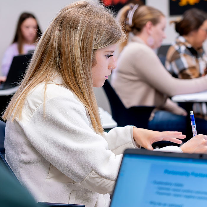 Students in a classroom