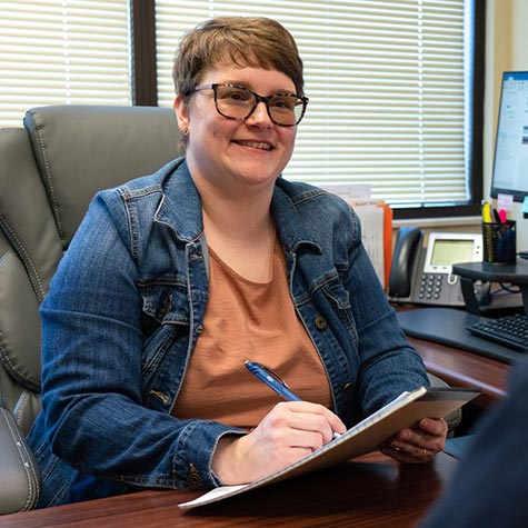 Academic Advisor talking to a student