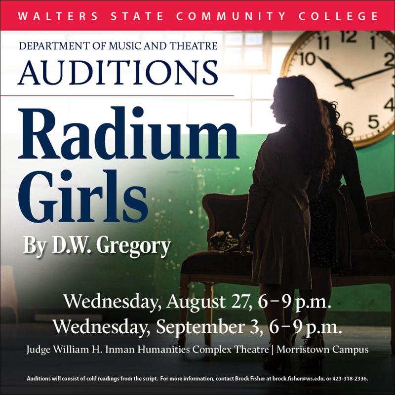 Be Part of the Walters State Production of "Radium Girls"