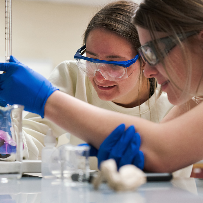 Biology Lab Students