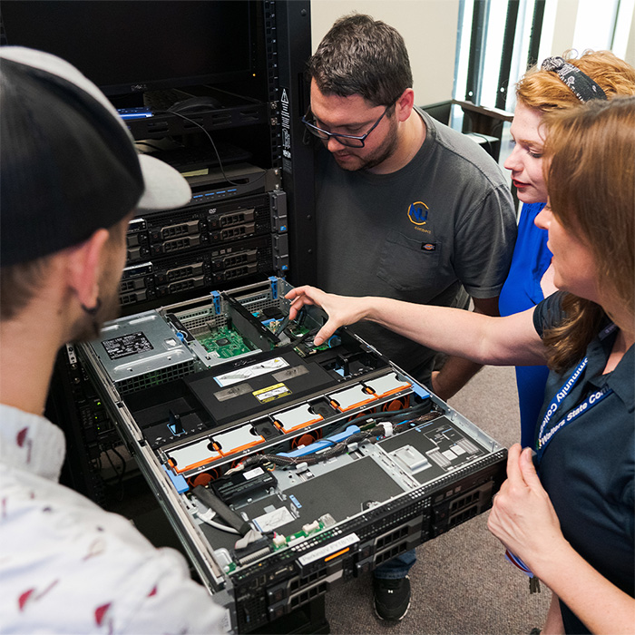 Students in the computer lab