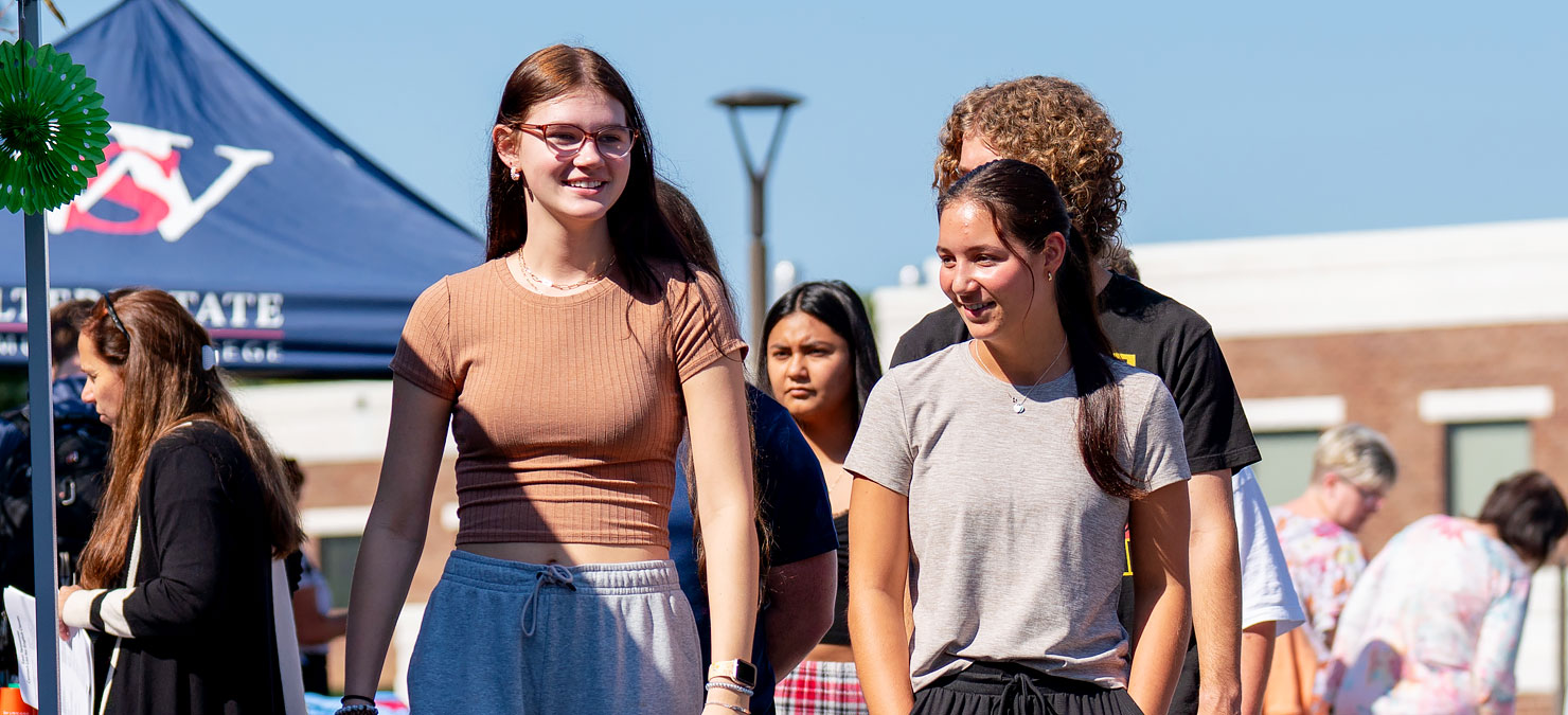 Students attending Walters State Community College.